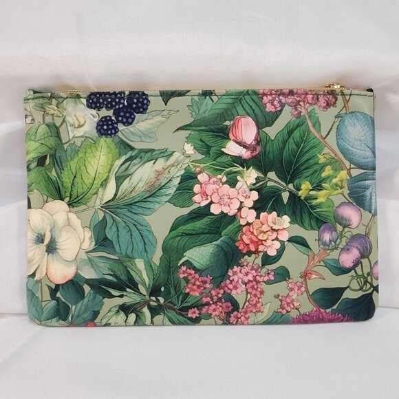 Ipsy 2024 Glam Bag Floral Print Cosmetic Makeup Bag with Gold Zipper & Tag - Picture 4 of 9